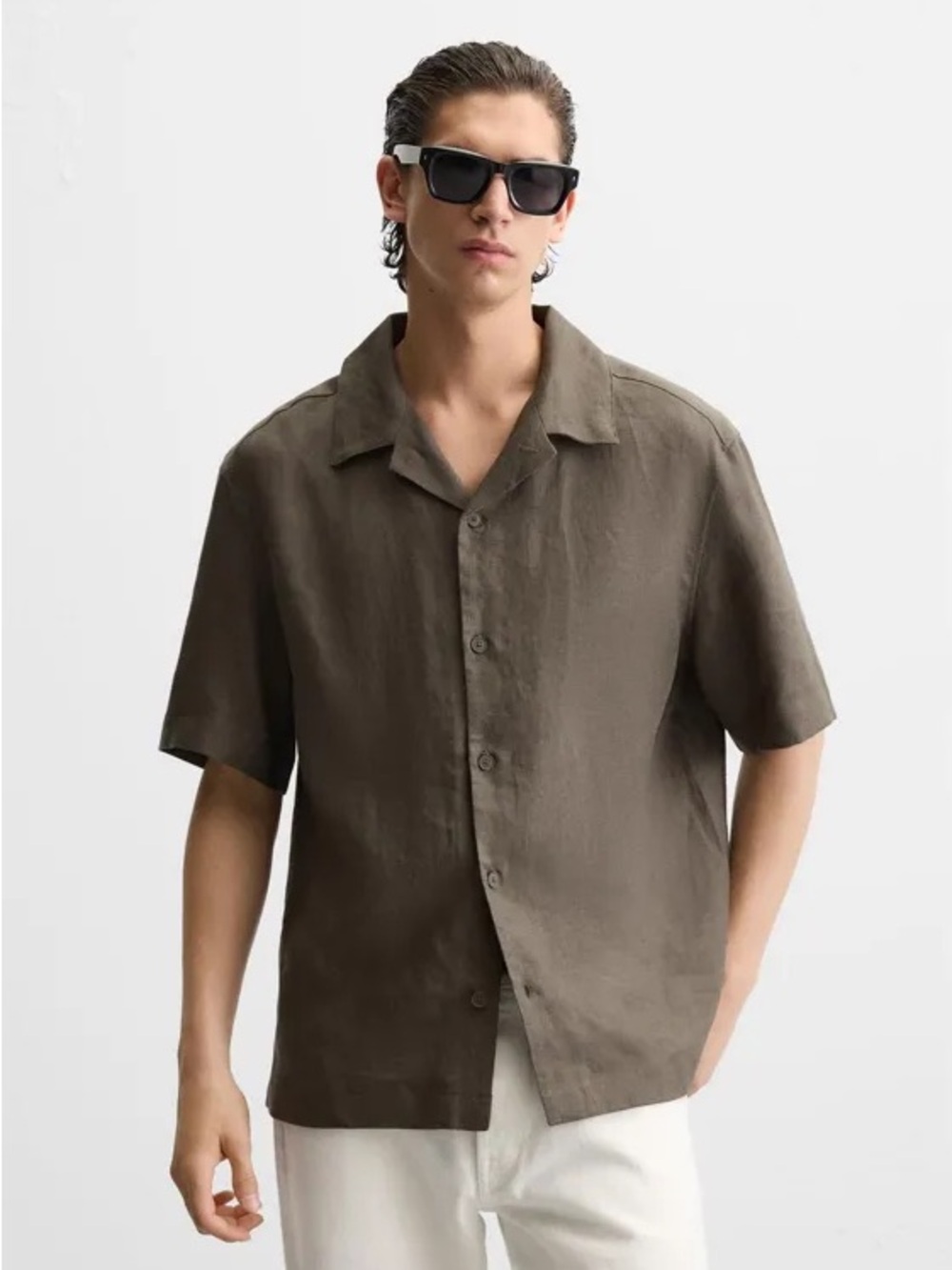 ZARA relaxed fit linen shirt
